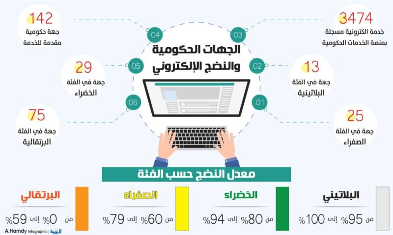75 جهة حكومية تسجل أقل من 60 % في «النضج الإلكتروني»