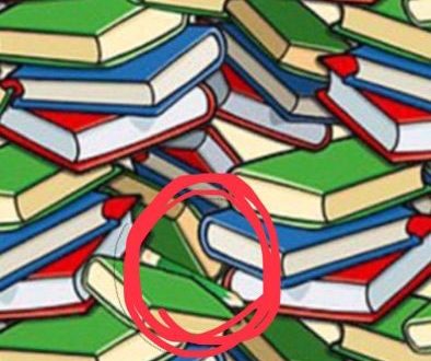 حل لغز اين القلم الضائع بين الكتب - سؤال وجواب