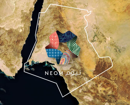 الخريطة والأهداف المستقبلية لمشروع نيوم