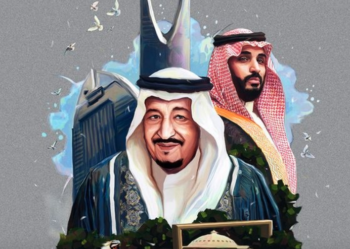 الملك سلمان ومحمد بن سلمان PNG