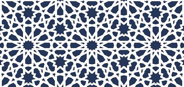 زخارف إسلامية بسيطة png جوفاء ناقلات تصميم هندسي