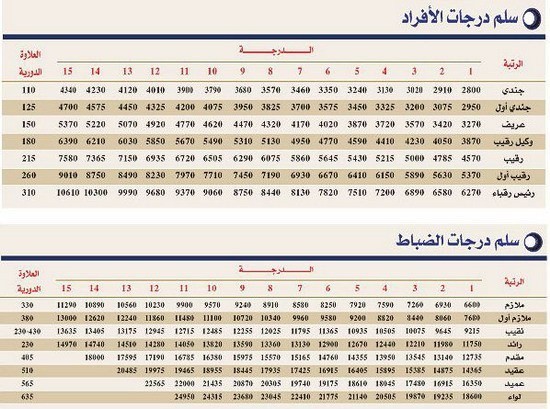 راتب دائرة المباحث العامة 1442