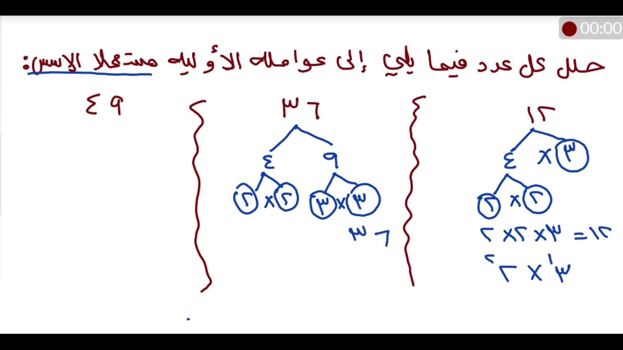 كيفية تحليل الأرقام وكتابتها باستخدام الأس - YouTube