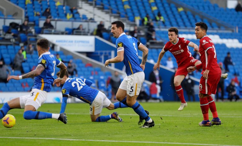 ليفربول دائما يتعثر في برايتون ليفربول دائما يتعثر في برايتون