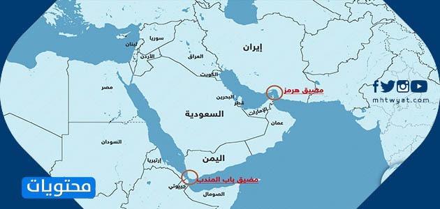خريطة المضائق