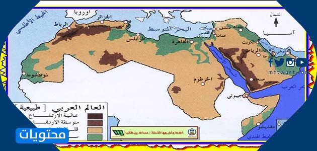 خريطة قديمة للوحدات الطبيعية