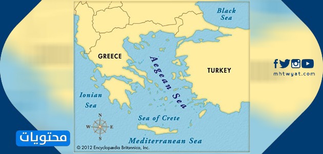 خريطة بحر إيجة