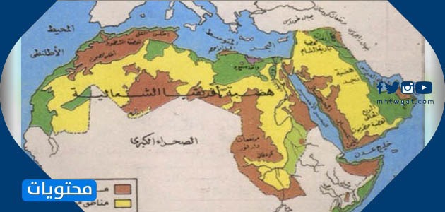 خريطة التضاريس القديمة