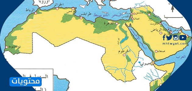 خريطة المنتجات الزراعية 
