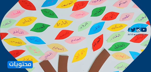 شجرة أسماء الله الحسنى 