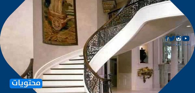 مخطط فلل من طابقين ، سلالم داخلية