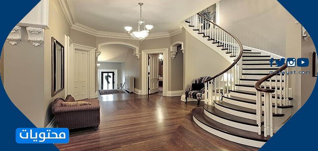 مخطط فلل من طابقين ، سلالم داخلية