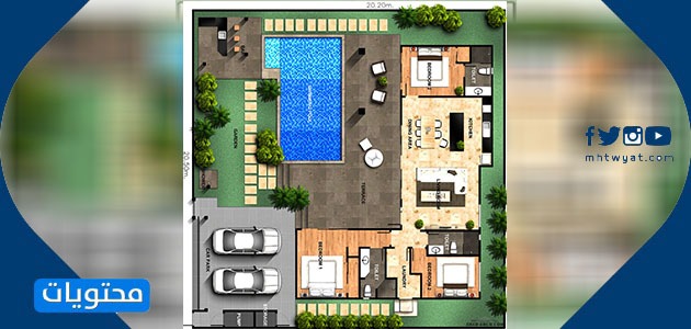 مخطط استراحة جاهزة