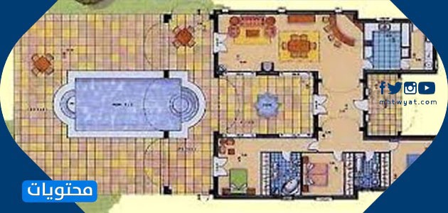 مخطط استراحة جاهزة