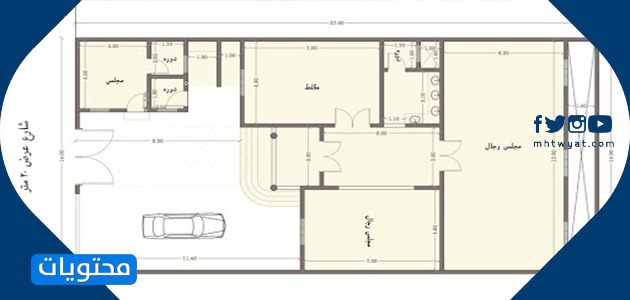 مخطط استراحة صغير