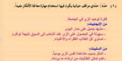 حدد/حددي مواقف حياتية يكون فيها استعمال مهارة معالجة الأفكار مفيدا