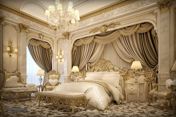 ديكور غرفة نوم كلاسيك الجص