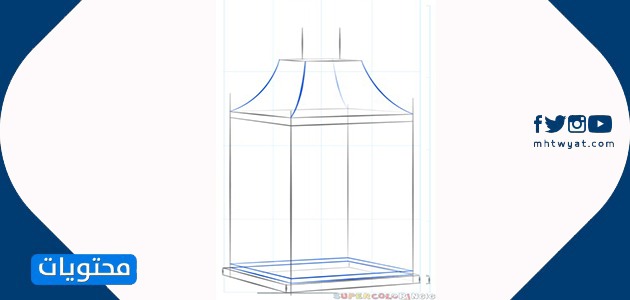 رسم فانوس رمضان