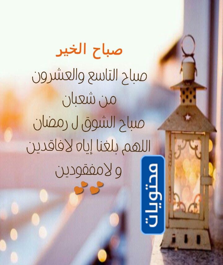 في صباح الثلاثين من شهر شعبان