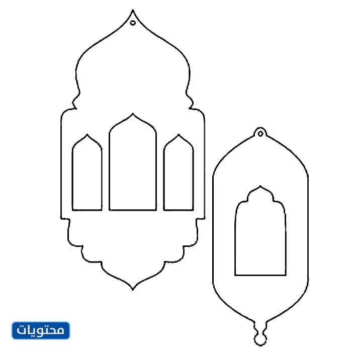 صفحات تلوين فانوس رمضان
