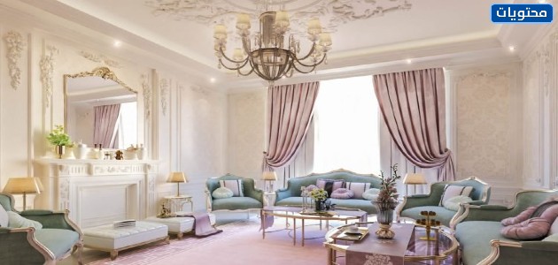 ديكورات مجالس نسائية سعودية خليجية حديثة فاخرة