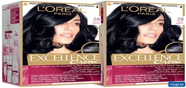 صبغة لوريال شاين سوداء خالية من الأمونيا