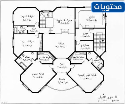 خطة فيلا صغيرة