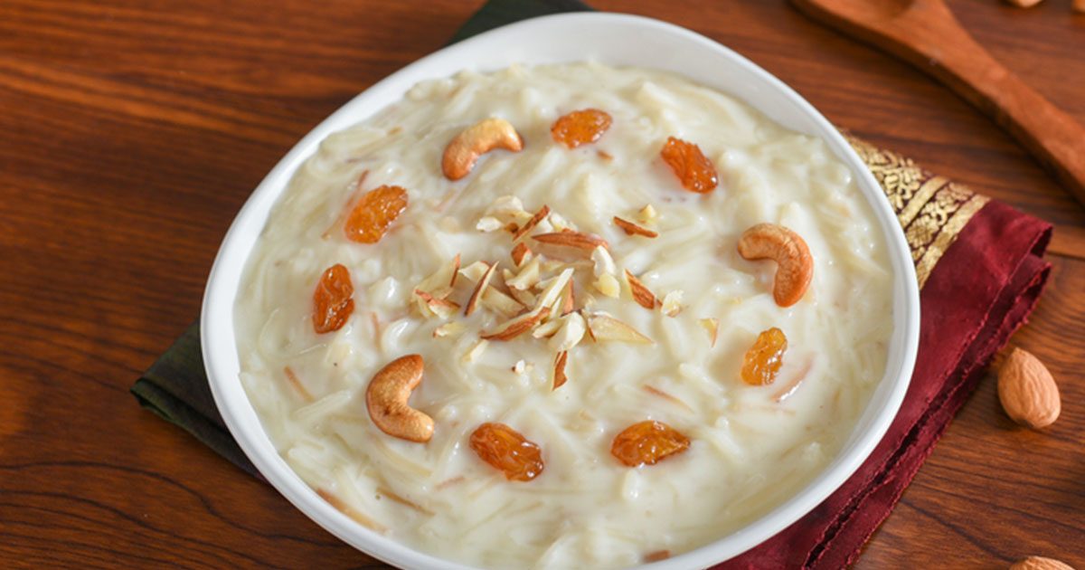 نودلز بالحليب والمكسرات