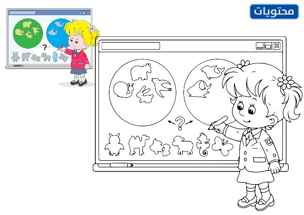 رسومات تلوين العودة للمدارس