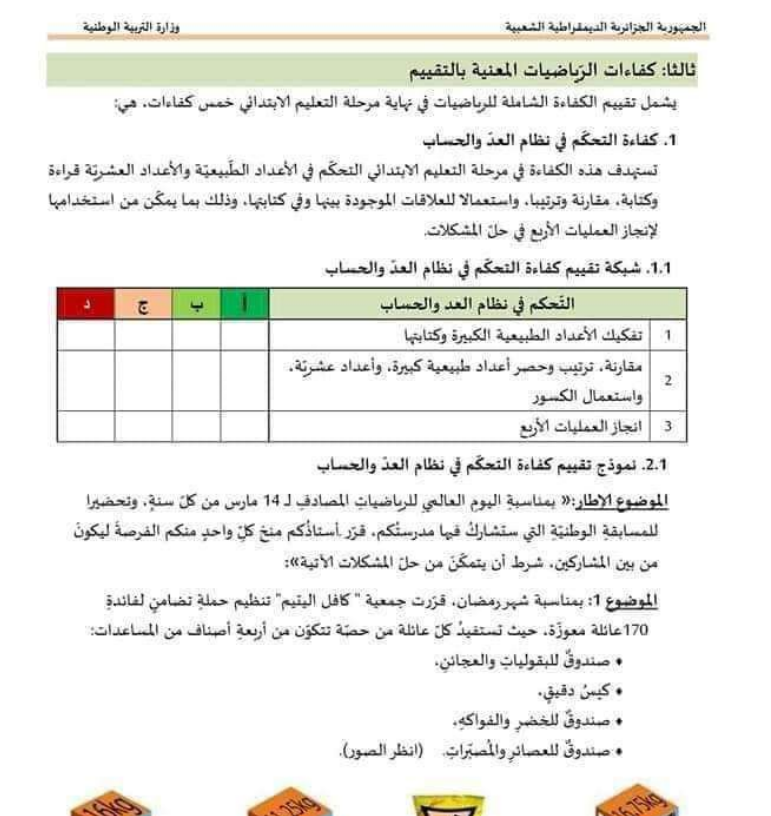 اختبار تقييم اكتساب الرياضيات، نموذج 02، مع الإجابات