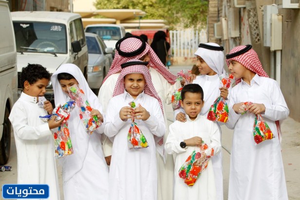 جمل العيد مكتوبة قصيرة للأطفال 2021