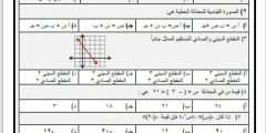 نماذج اسئلة رياضيات ثالث متوسط المنهج الجديد 1448